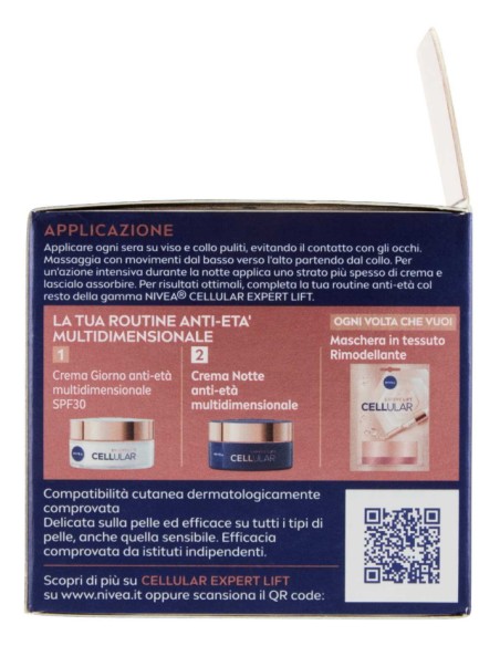 nivea cellular filler hyaluron crema anti-gravita' notte - 50ml: tuttocasashop.live: igiene e cura della persona