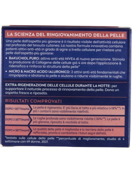 nivea cellular filler hyaluron crema anti-gravita' notte - 50ml: tuttocasashop.live: igiene e cura della persona