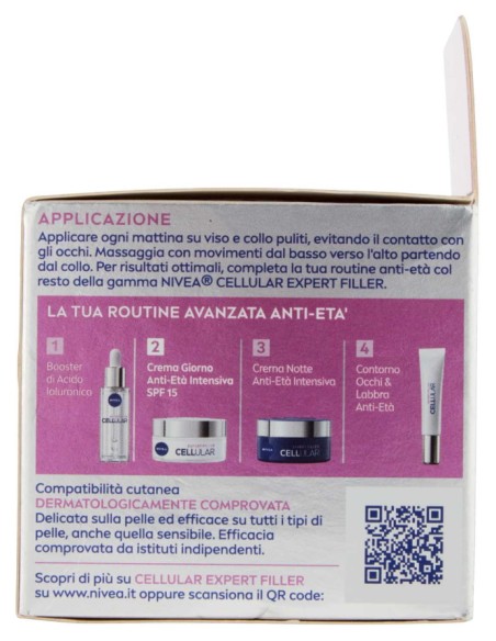 nivea cellular filler hyaluron rassodante crema giorno antirughe - 50ml: tuttocasashop.live: igiene e cura della persona