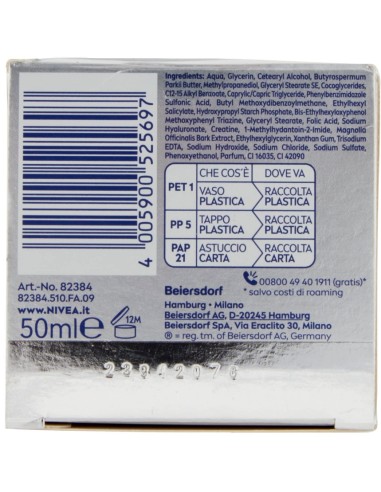 nivea cellular filler hyaluron rassodante crema giorno antirughe - 50ml: tuttocasashop.live: igiene e cura della persona