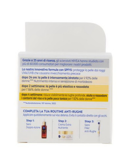 nivea q10 anti-rughe extra nutriente crema giorno riparatrice - 50ml: tuttocasashop.live: igiene e cura della persona