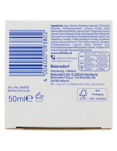 nivea q10 anti-rughe extra nutriente crema giorno riparatrice - 50ml: tuttocasashop.live: igiene e cura della persona