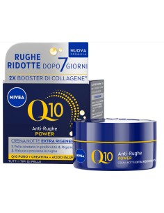 nivea q10 anti-rughe power - crema extra rigenerante - 50ml - notte: tuttocasashop.live: igiene e cura della persona