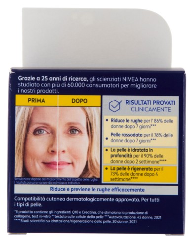 nivea q10 anti-rughe power - crema extra rigenerante - 50ml - notte: tuttocasashop.live: igiene e cura della persona