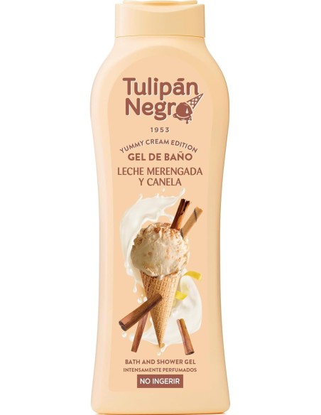 tulipan negro bagnoschiuma - 650ml - leche merengada y canela - yummy cream: tuttocasashop.live: igiene e cura della persona