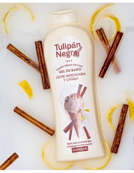 tulipan negro bagnoschiuma - 650ml - leche merengada y canela - yummy cream: tuttocasashop.live: igiene e cura della persona