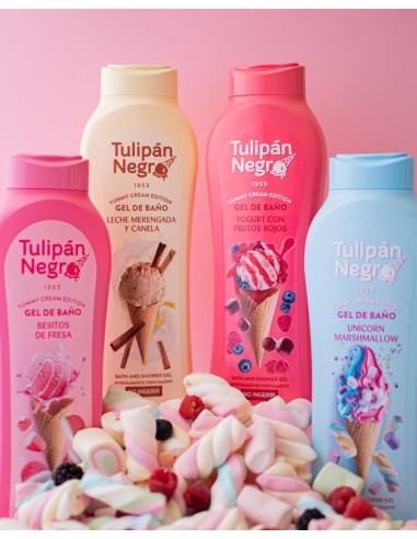 tulipan negro bagnoschiuma - 650ml - leche merengada y canela - yummy cream: tuttocasashop.live: igiene e cura della persona