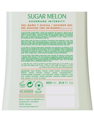 tulipan negro bagnoschiuma - 650ml - sugar melon - idratante: tuttocasashop.live: igiene e cura della persona