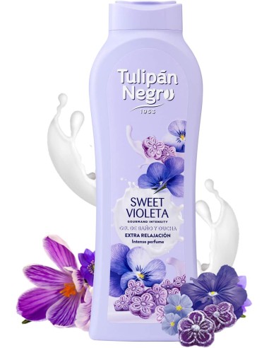tulipan negro bagnoschiuma - 650ml - sweet violeta - gourmand intensity: tuttocasashop.live: igiene e cura della persona