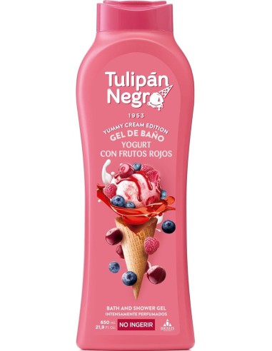 tulipan negro bagnoschiuma - 650ml - yogurt con frutos rojos - yummy cream: tuttocasashop.live: igiene e cura della persona