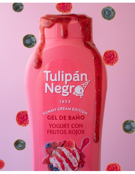 tulipan negro bagnoschiuma - 650ml - yogurt con frutos rojos - yummy cream: tuttocasashop.live: igiene e cura della persona