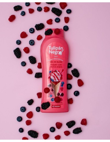 tulipan negro bagnoschiuma - 650ml - yogurt con frutos rojos - yummy cream: tuttocasashop.live: igiene e cura della persona