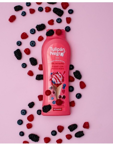 tulipan negro bagnoschiuma - 650ml - yogurt con frutos rojos - yummy cream: tuttocasashop.live: igiene e cura della persona