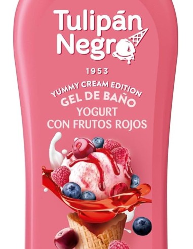 tulipan negro bagnoschiuma - 650ml - yogurt con frutos rojos - yummy cream: tuttocasashop.live: igiene e cura della persona