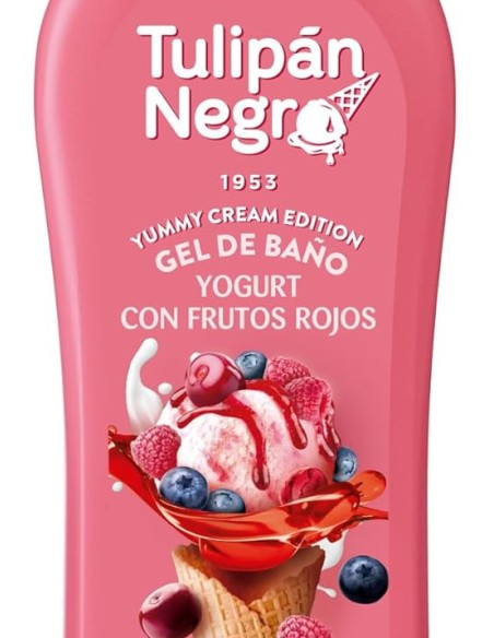 tulipan negro bagnoschiuma - 650ml - yogurt con frutos rojos - yummy cream: tuttocasashop.live: igiene e cura della persona