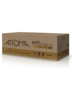 aroma light 100 kit caffe' bicchieri + bustine zucchero + palette imbustate: tuttocasashop.live: altro - bazar