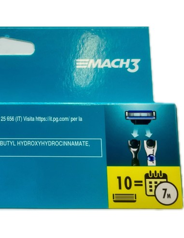 gillette mach3 10 testine ricambio per rasoio mach3: tuttocasashop.live: igiene e cura della persona
