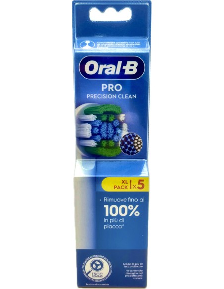 oral-b pro precision clean 5 testine ricambio per spazzolino elettrico: tuttocasashop.live: igiene e cura della persona