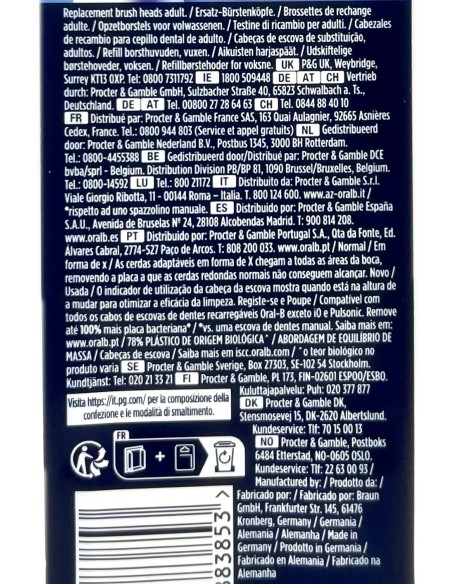oral-b pro precision clean 5 testine ricambio per spazzolino elettrico: tuttocasashop.live: igiene e cura della persona