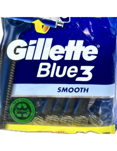 gillette blue 3 rasoi radi & getta trilama - 12 pezzi - smoth: tuttocasashop.live: igiene e cura della persona