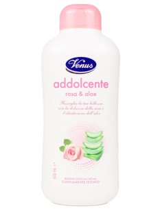 venus bagno doccia crema - 650ml - addolcente - rosa & aloe: tuttocasashop.live: igiene e cura della persona