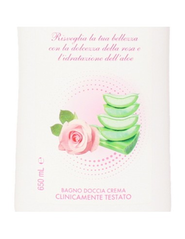 venus bagno doccia crema - 650ml - addolcente - rosa & aloe: tuttocasashop.live: igiene e cura della persona