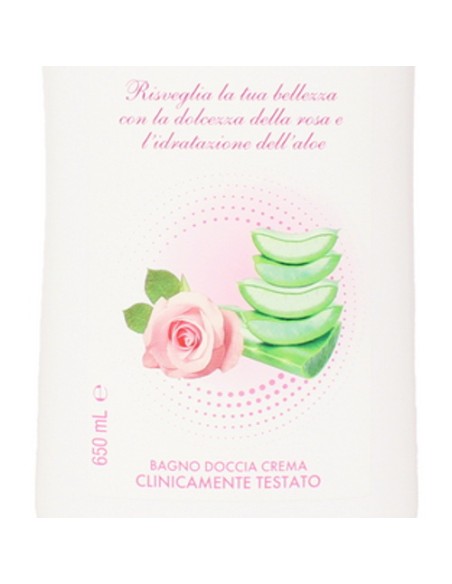 venus bagno doccia crema - 650ml - addolcente - rosa & aloe: tuttocasashop.live: igiene e cura della persona