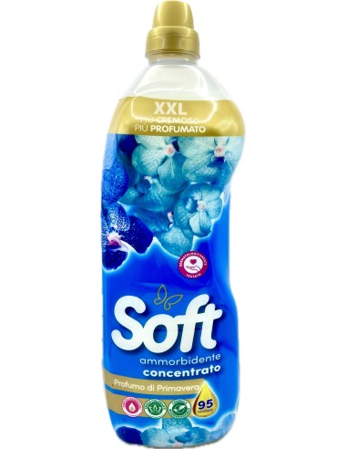 soft ammorbidente concentrato xxl 2 litri - 95 lavaggi profumo di primavera: tuttocasashop.live: prodotti per bucato e tessuti