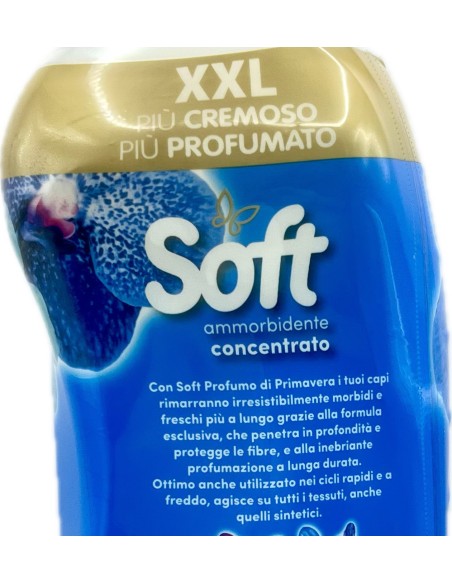soft ammorbidente concentrato xxl 2 litri - 95 lavaggi profumo di primavera: tuttocasashop.live: prodotti per bucato e tessuti