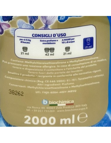 soft ammorbidente concentrato xxl 2 litri - 95 lavaggi profumo di primavera: tuttocasashop.live: prodotti per bucato e tessuti