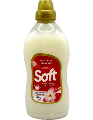 soft ammorbidente concentrato 30 lavaggi 750ml - gelsomino di sicilia: tuttocasashop.live: prodotti per bucato e tessuti