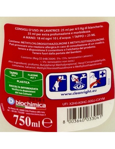 soft ammorbidente concentrato 30 lavaggi 750ml - gelsomino di sicilia: tuttocasashop.live: prodotti per bucato e tessuti