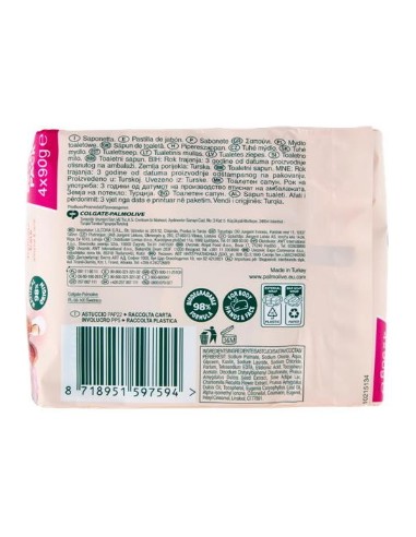 palmolive saponetta - 90 grammi - 4 pezzi - latte di mandorla: tuttocasashop.live: igiene e cura della persona
