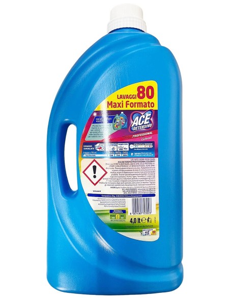 ace detersivo lavatrice liquido 80 lavaggi - 4 litri - color: tuttocasashop.live: prodotti per bucato e tessuti