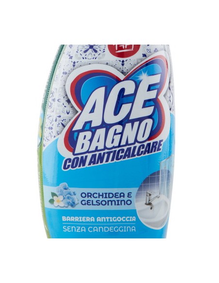 ace bagno con anticalcare spray 600ml - senza candeggina: tuttocasashop.live: pulizia e cura della casa