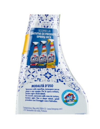 ace sgrassatore universale spray 600ml - senza candeggina - fiori di lavanda: tuttocasashop.live: pulizia e cura della casa