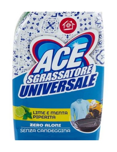 ace sgrassatore universale spray 600ml - senza candeggina - limone bergamott: tuttocasashop.live: pulizia e cura della casa