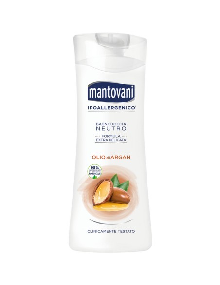 mantovani bagnoschiuma 400ml - neutro - olio di argan: tuttocasashop.live: igiene e cura della persona