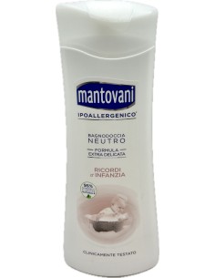 mantovani bagnoschiuma 400ml - neutro ultradelicato - ricordi d'infanzia: tuttocasashop.live: igiene e cura della persona