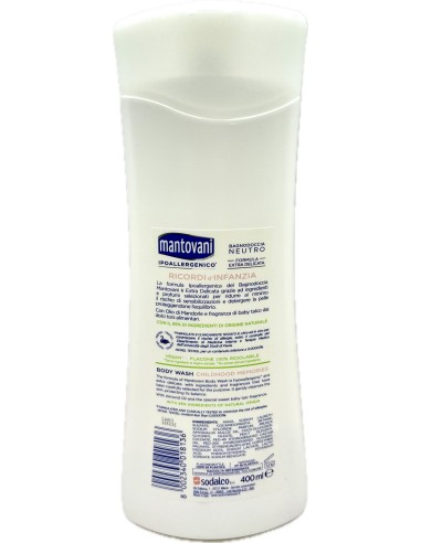 mantovani bagnoschiuma 400ml - neutro ultradelicato - ricordi d'infanzia: tuttocasashop.live: igiene e cura della persona
