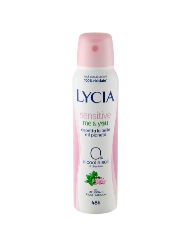 lycia deodorante spray 150ml - me & you - 48h - no alcool - senza sali: tuttocasashop.live: igiene e cura della persona