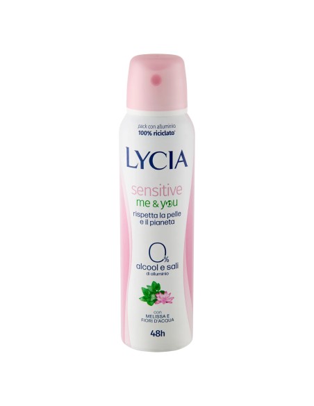lycia deodorante spray 150ml - me & you - 48h - no alcool - senza sali: tuttocasashop.live: igiene e cura della persona