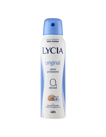 lycia deodorante spray 150ml - original - 48h - no alcool: tuttocasashop.live: igiene e cura della persona