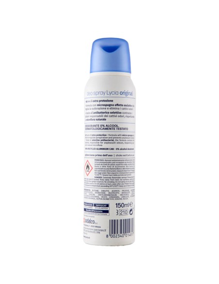 lycia deodorante spray 150ml - original - 48h - no alcool: tuttocasashop.live: igiene e cura della persona