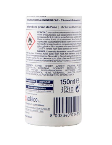 lycia deodorante spray 150ml - original - 48h - no alcool: tuttocasashop.live: igiene e cura della persona