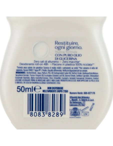 neutro roberts deodorante roll-on - 50ml - fresco - classico: tuttocasashop.live: igiene e cura della persona