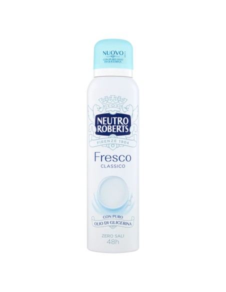 neutro roberts deodorante spray 150ml - fresco - classico: tuttocasashop.live: igiene e cura della persona