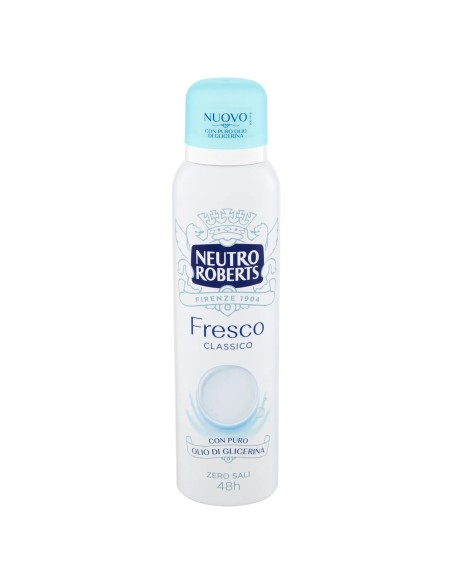 neutro roberts deodorante spray 150ml - fresco - classico: tuttocasashop.live: igiene e cura della persona