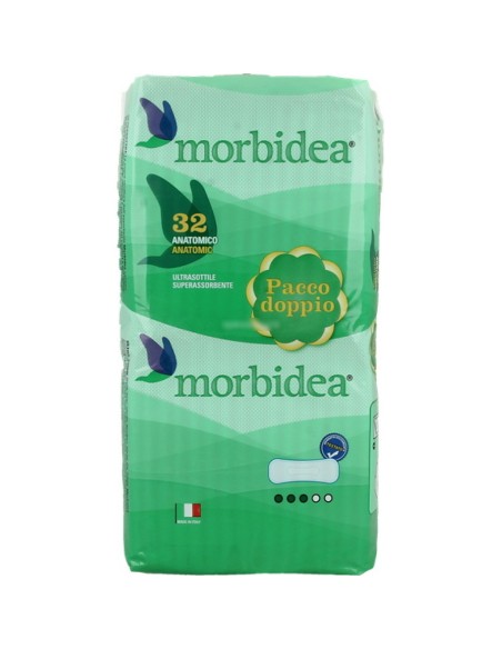 morbidea assorbenti ultra - pacco doppio - 32 pezzi - anatomici: tuttocasashop.live: igiene e cura della persona