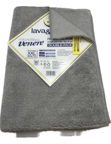 lava e lucida panno microfibra double face xxl - 50x70cm - pavimenti: tuttocasashop.live: pulizia e cura della casa